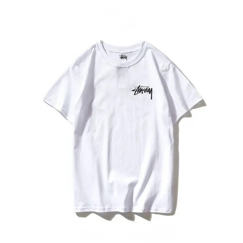 

Белая футболка Stussy Стасси Minimal Logo Стусси унисекс мужская женская ориг бирка