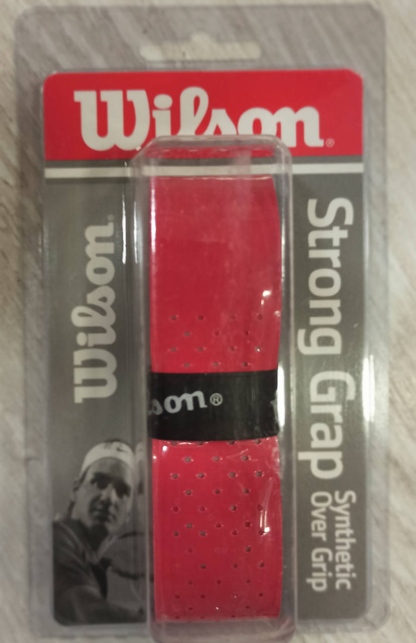 

Обмотка для ракетки красная Wilson Strong Grap
