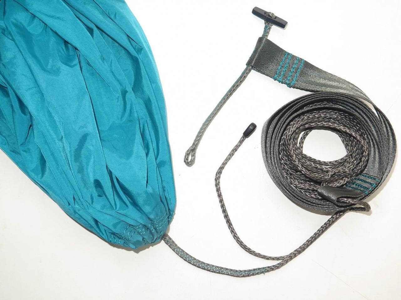 

Гамак с технологической подвеской Levitate ULTRALIGHT Бирюзовый (со стропами и карабином)