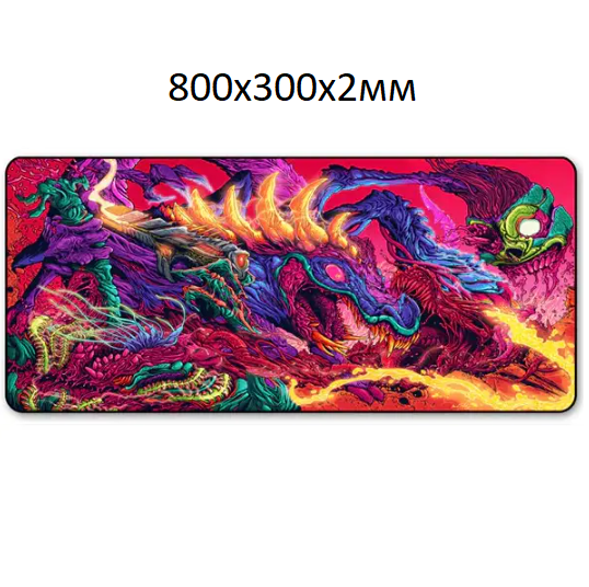 

Коврик для мыши большой 80х30см Hyper Beast #2 CS GO