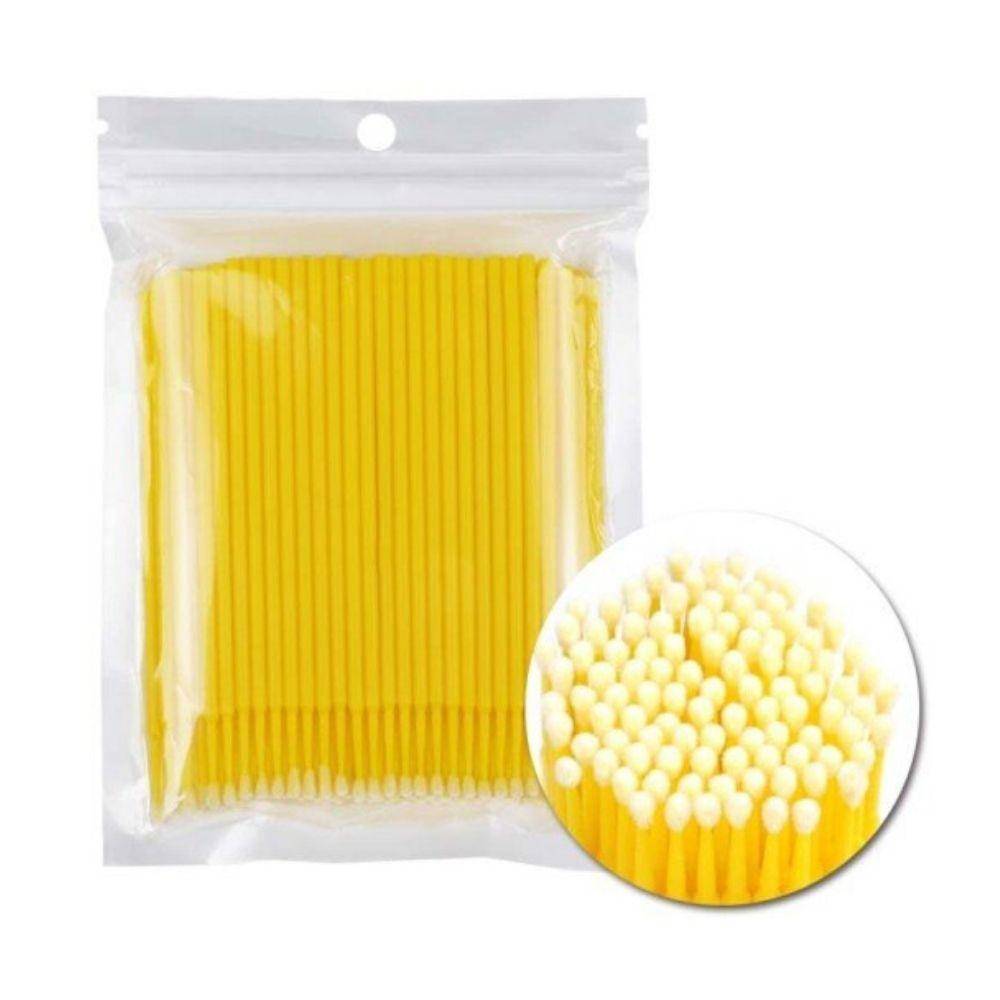 

Микробраши (микроаликаторы) для ламинирования ресниц и бровей желтые, размер L, 100 шт