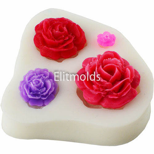

Силиконовая форма Молд 149 Розочек набор
