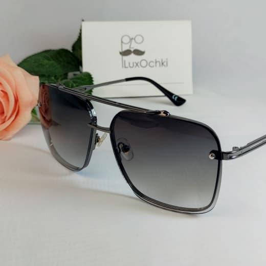 

Стильные мужские квадратные безоправные очки, Серый