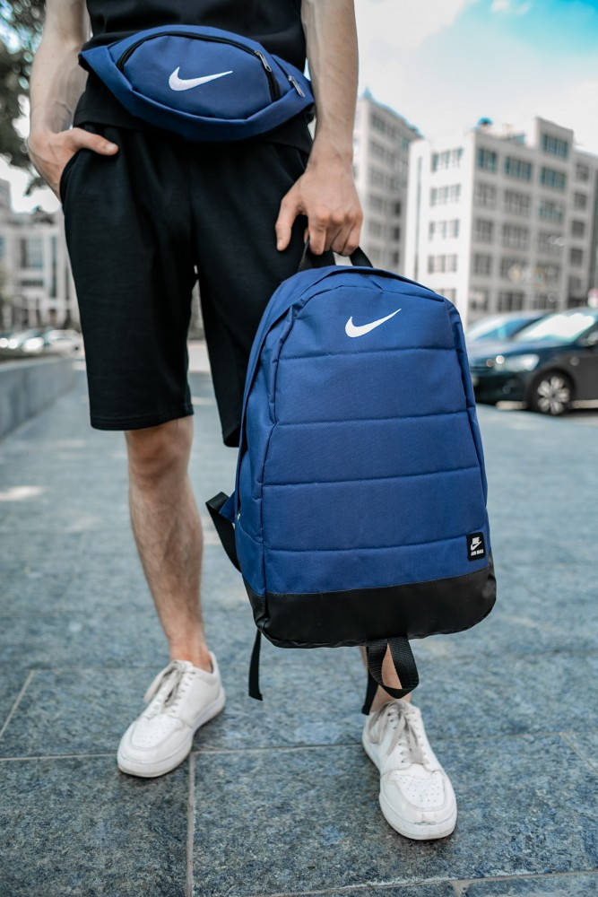 

Комплект TWIX Рюкзак Nike синий + Бананка синяя Nike белое лого