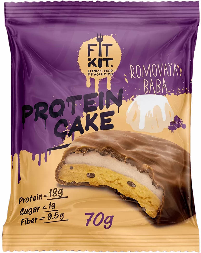 

Протеиновое печенье Souffle Fit Kit Ромовая Баба (70 грамм)