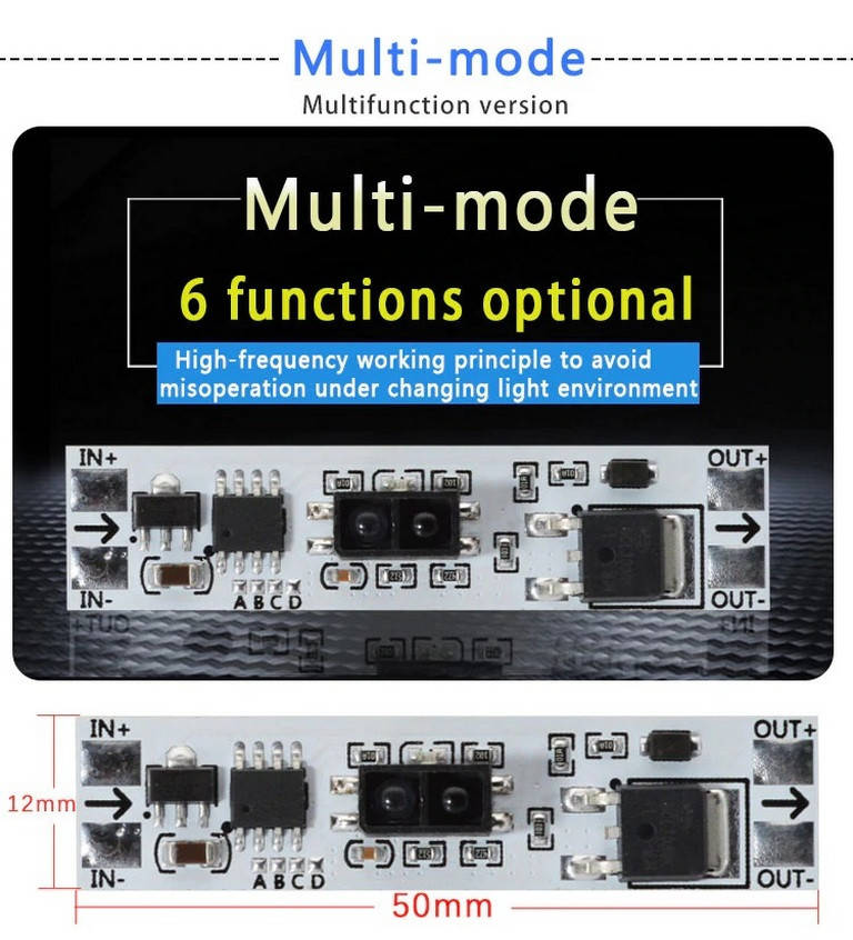 

Модуль бесконтактный переключатель DC 5-24В 5A 120 Вт WA-4032A мульти