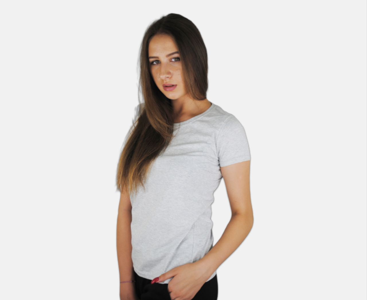 

Женская Футболка Серо-лиловая Классическая Fruit of the loom 61-372-94 M