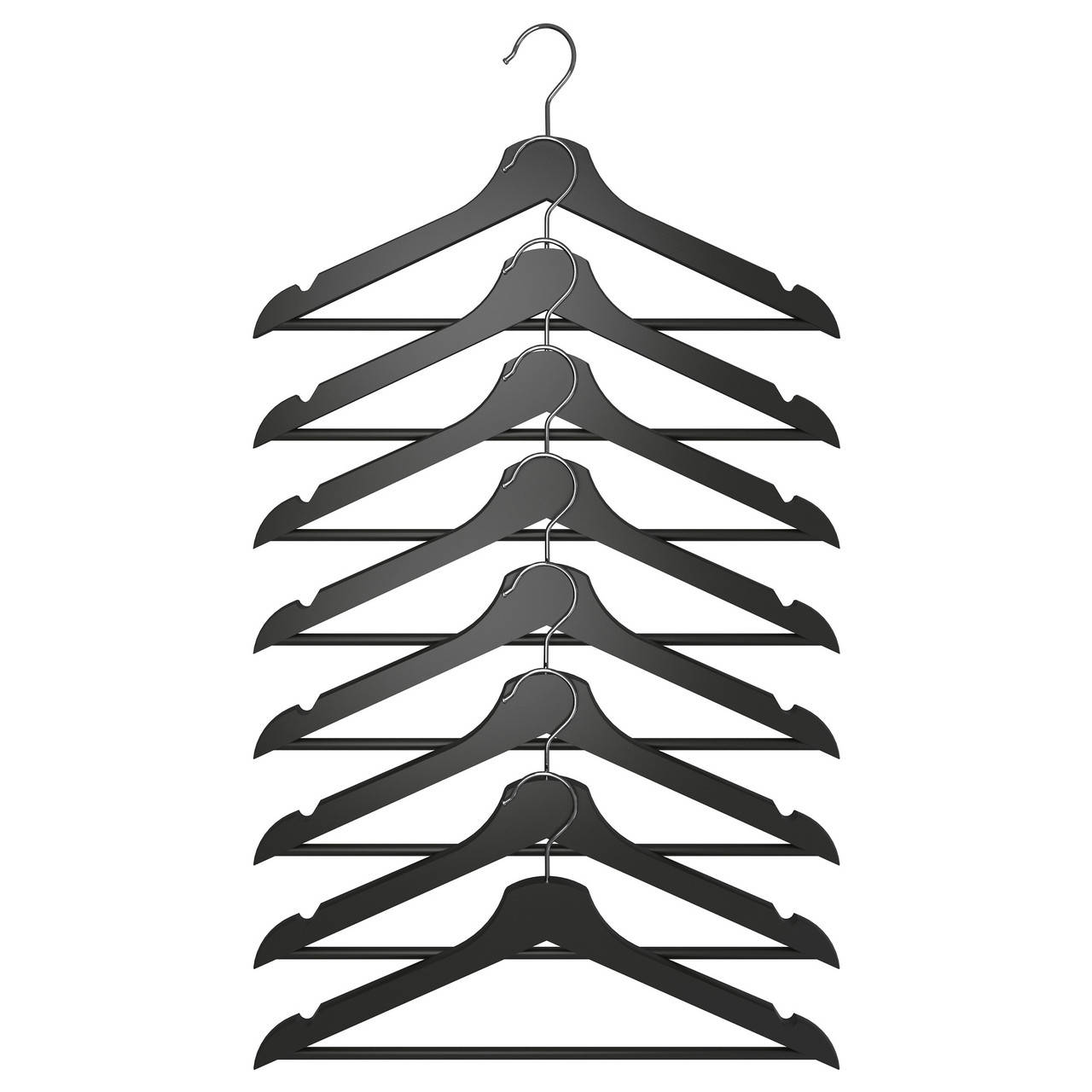 

Плечики IKEA BUMERANG 8 шт черные 202.385.34