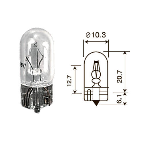 

Лампа автомобильная 12V W5W 5W Ultra МАЯК (MK 81205BU)