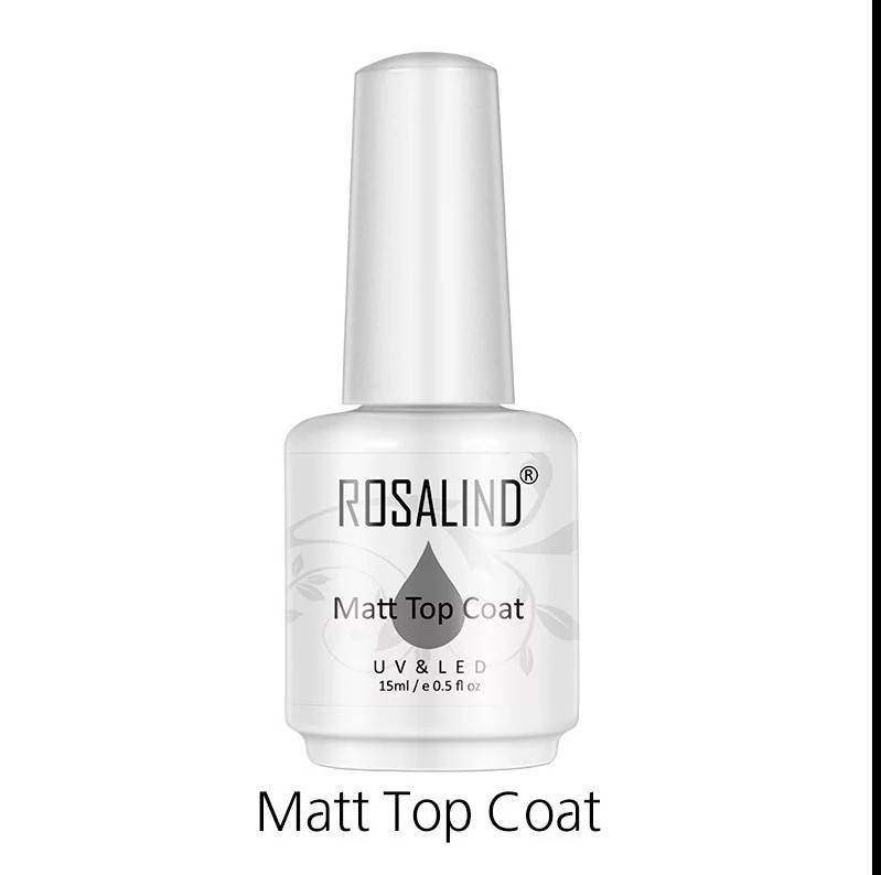 

Матовый топ, верхнее покрытие без липкого слоя Rosalind Matt Top Coat (15 мл.)