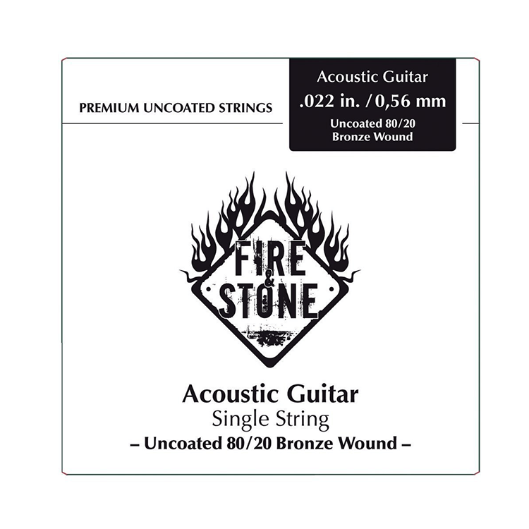 

Струна для акустической гитары Fire & Stone 80/20 Bronze Single String .046