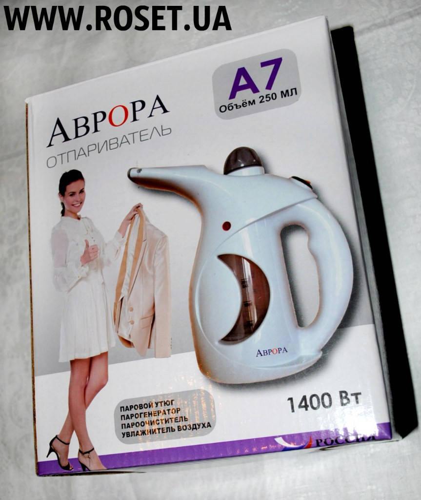 

Многофункциональный отпариватель-пароочиститель Аврора А7 1400 Вт