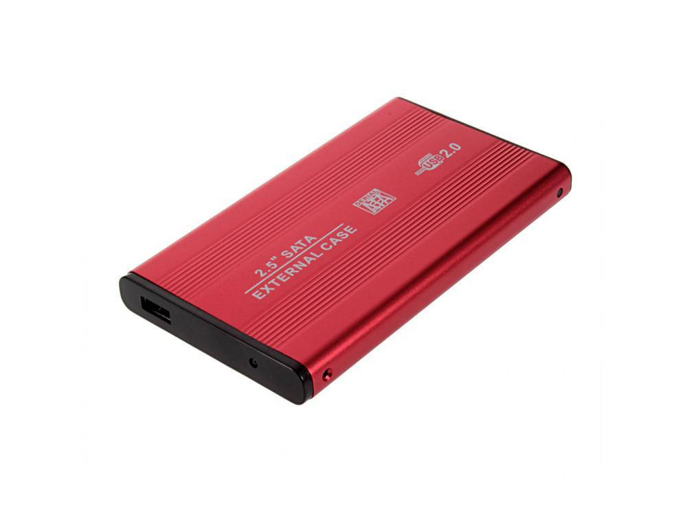 

SATA карман для жесткого диска HDD/SSD 2.5 в USB 2.0 External Case Красный