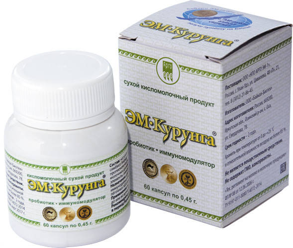 

ЭМ-Курунга, 60 капсул - для микрофлоры кишечника