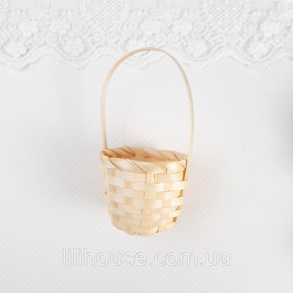 

Корзинка Плетенная Высокая для Кукол и Игрушек 11.5 см с ручкой