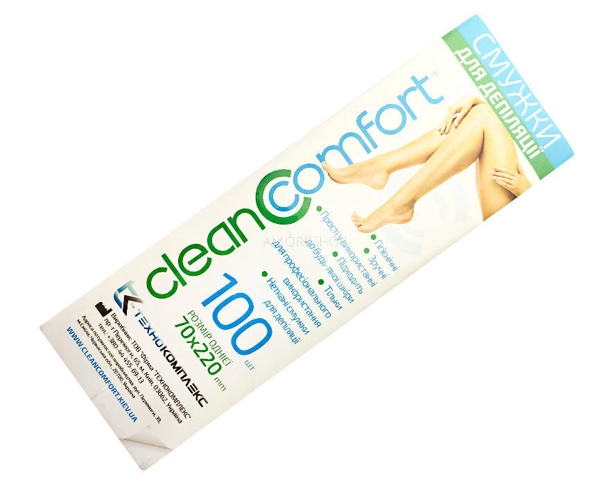 

Бумага CleanComfort 100шт (пл.70) полоски для депиляции