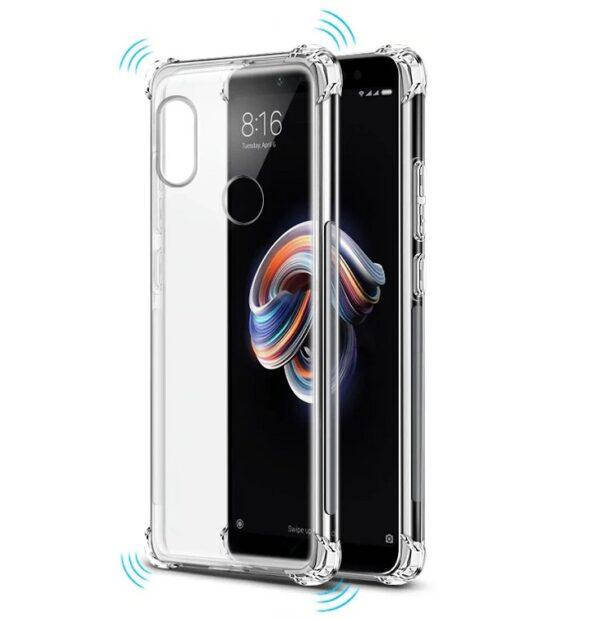 

Противоударный прозрачный силиконовый чехол для Xiaomi Redmi Note 5 усиленные углы