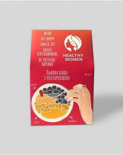 

Каша льняная с семенами расторопши, Healthy Women, 300г