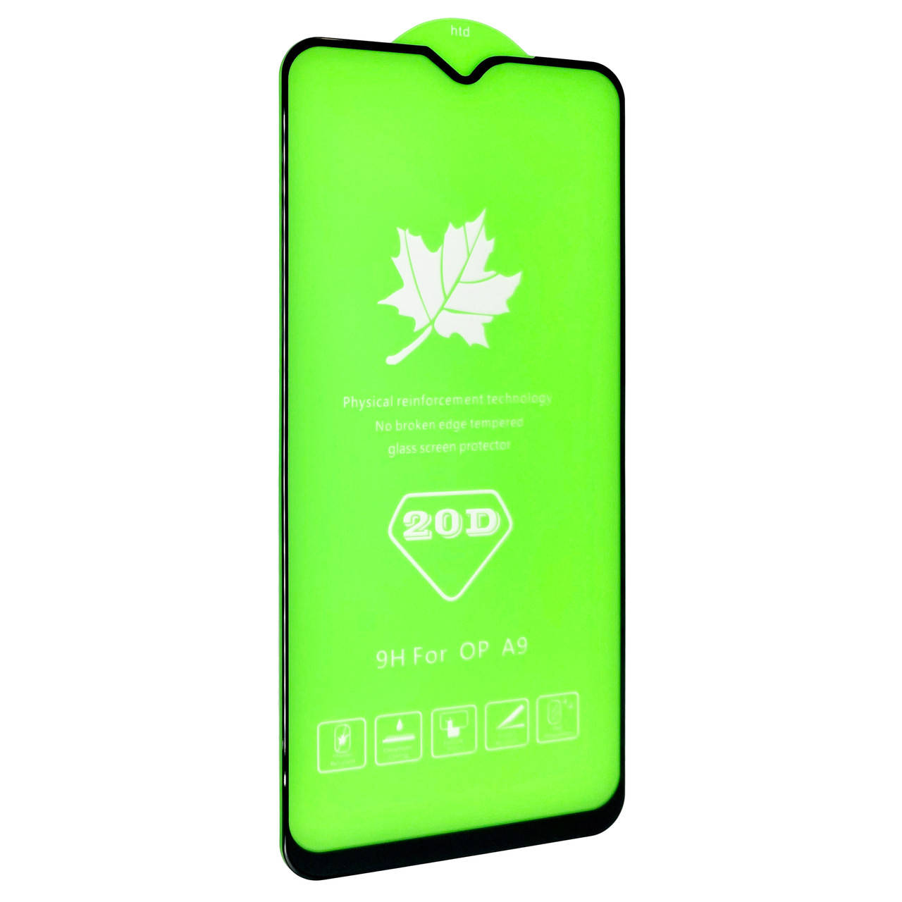 

Защитное стекло DK Full Glue 20D для Oppo A9 (2020) (black), Черный