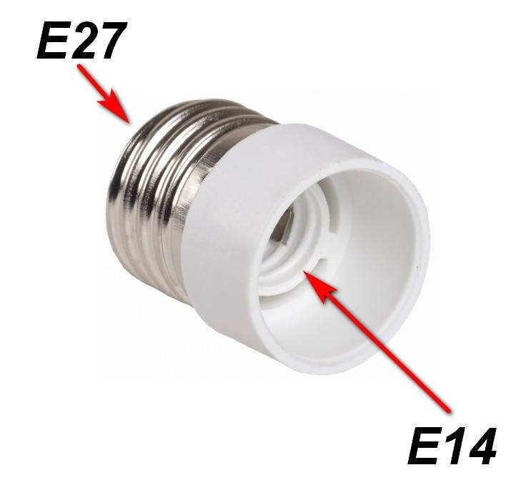 

Патрон-перехідник Sean LH 64 E27-E14 230V/50Hz
