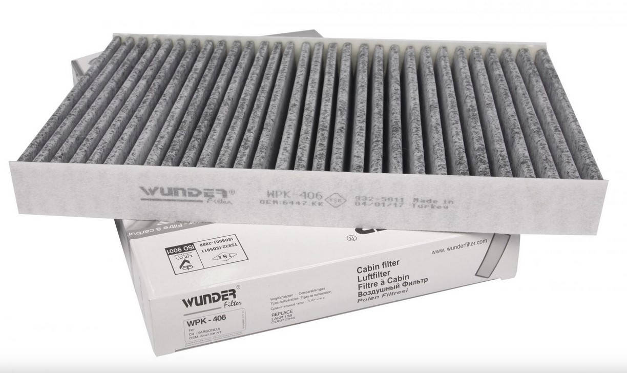 

Фильтр салона Citroen C2, C3, C4 Wunder Турция WPK406