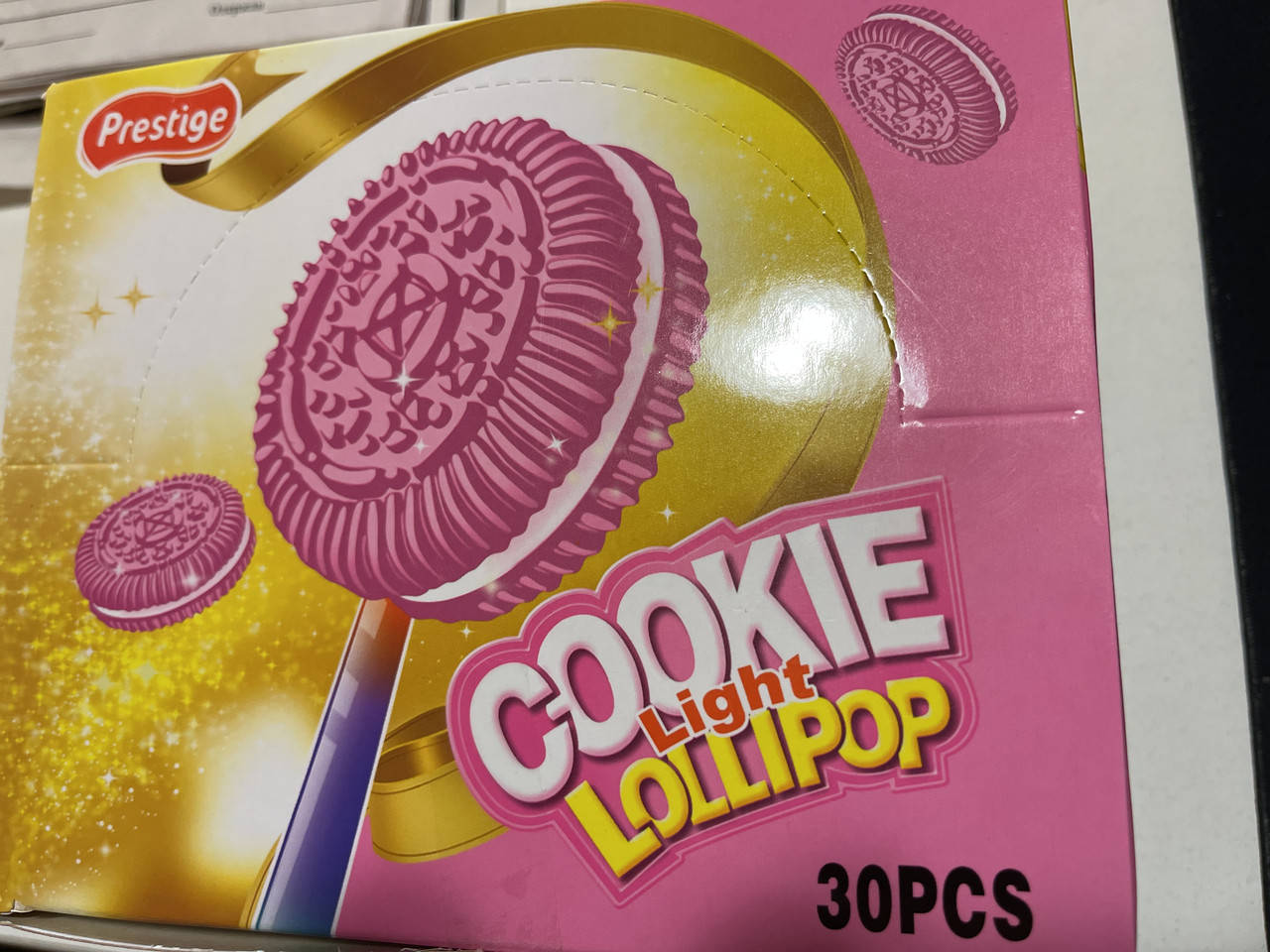 

Цукерки льодяник на паличці “PINK COOKLES” NEON 10 гр 30 шт 24 бл