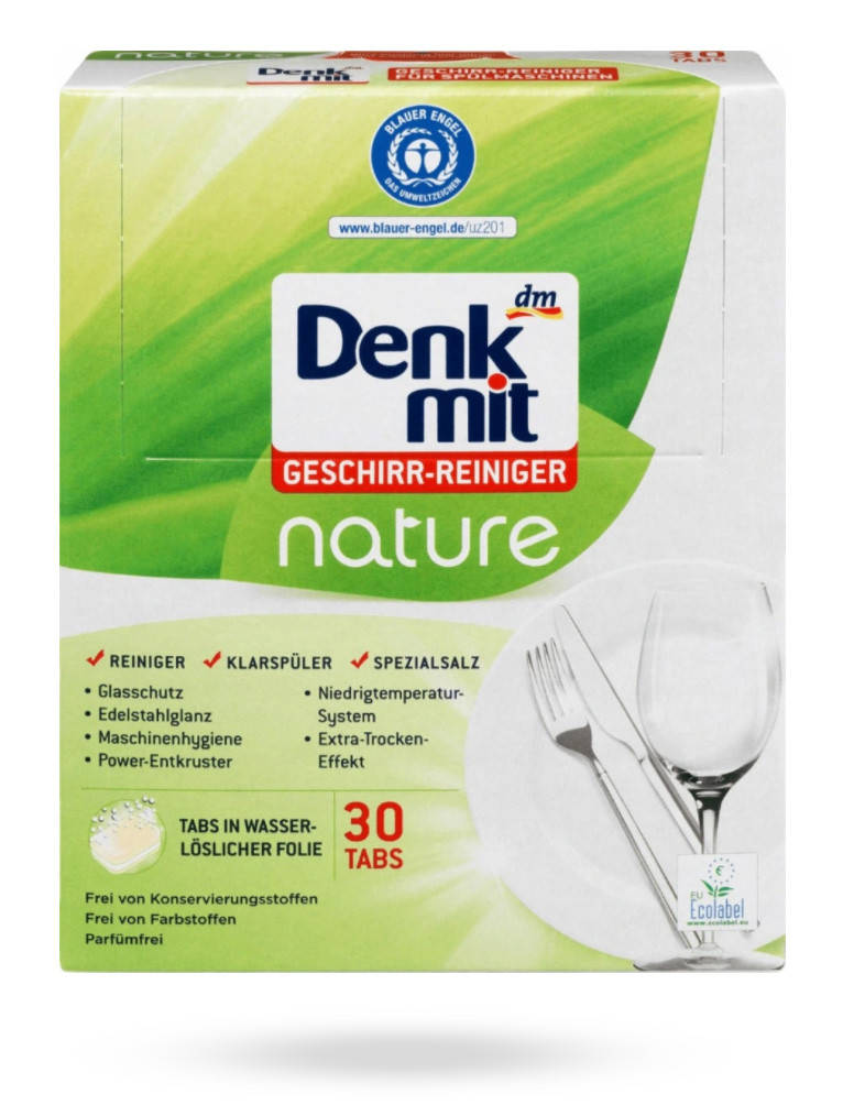 

Таблетки для посудомоечной машины Denkmit Nature 30 шт