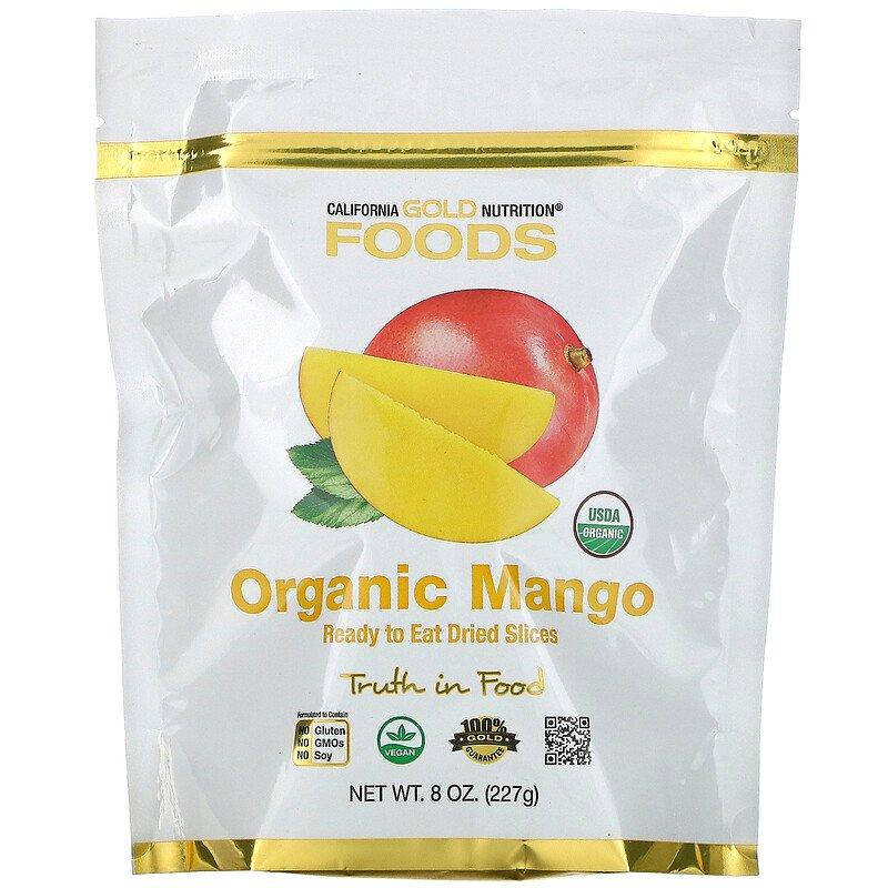 

Манго California GOLD Nutrition "Organic Mango" сушеные кусочки (227 г)