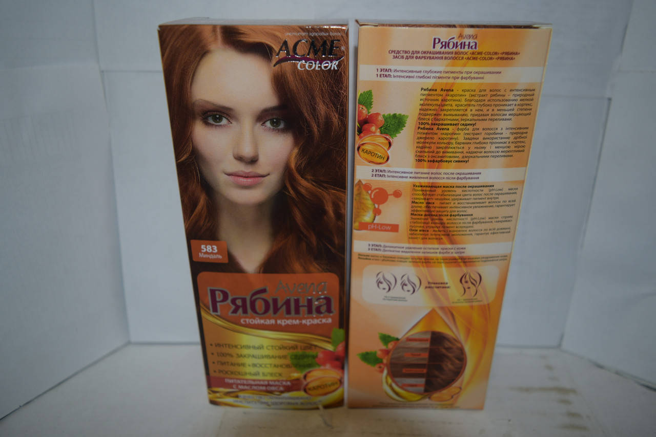 

Краска для волос Рябина Avena 583 (Миндаль)