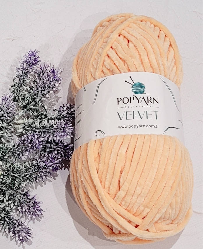 

Popyarn Velvet №024 світлий персик