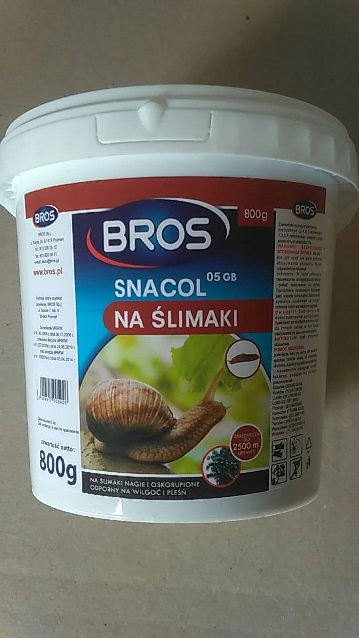 

БРОС Снаколь від слимаків 05 GB 800г/2500м² лимацидний засіб