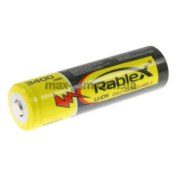 

Аккумулятор Rablex 18650 (3400mAh) с защитой black