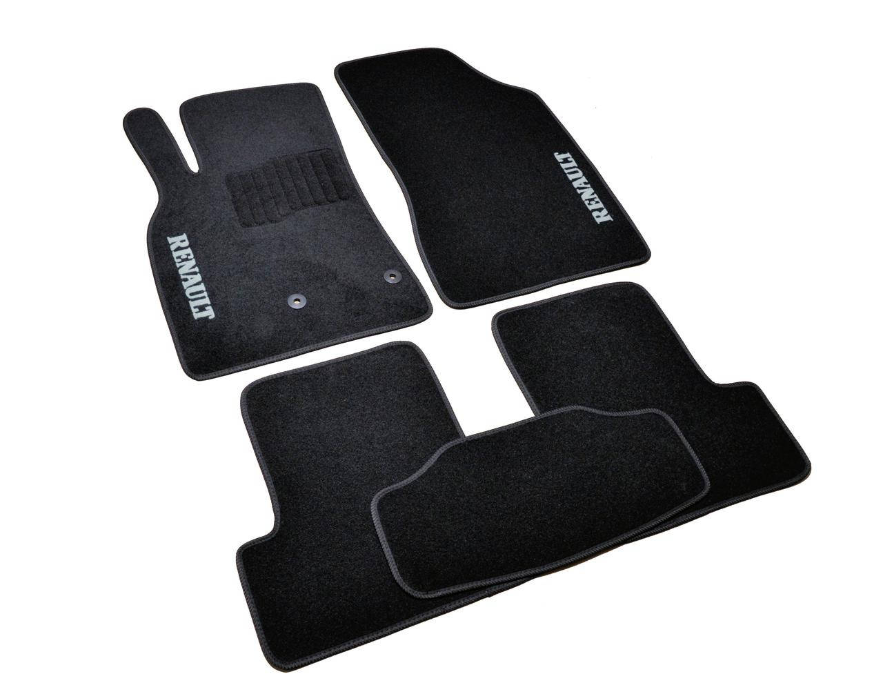 

Коврики в салон ворсовые для Renault Megane Grandtour III (2009-) /Рено Меган/Чёрные, кт. 5шт, Черный
