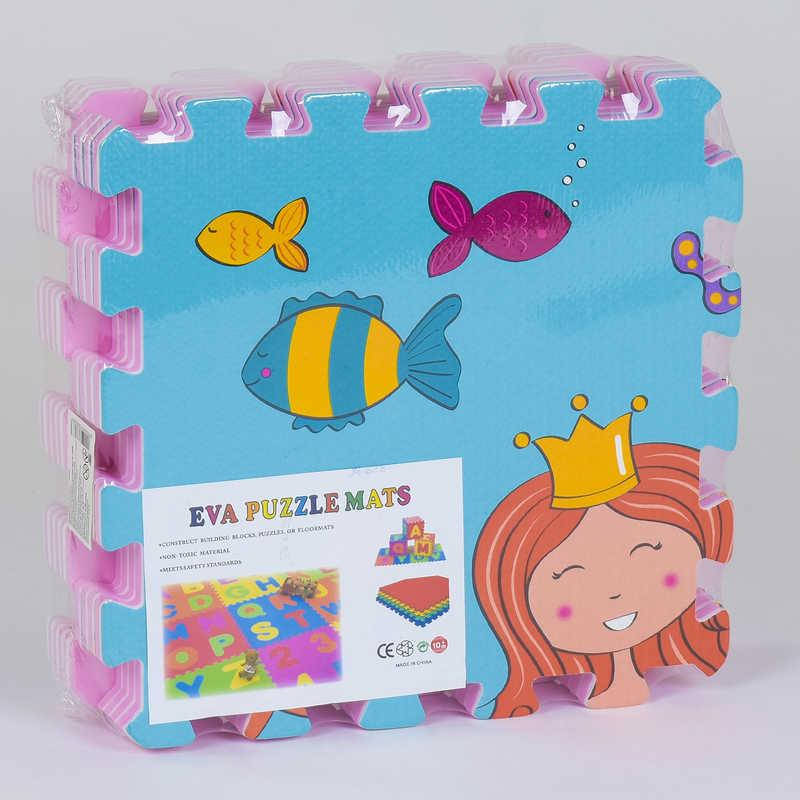 

Детский Коврик-пазл игровой игровой Eva Русалочка С 36628 9 шт в упаковке, 30х30 см