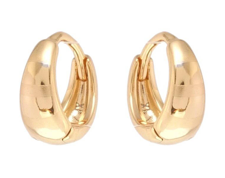

Серьги детские Xuping Позолота 18K колечки "Полосатый узор напылением"