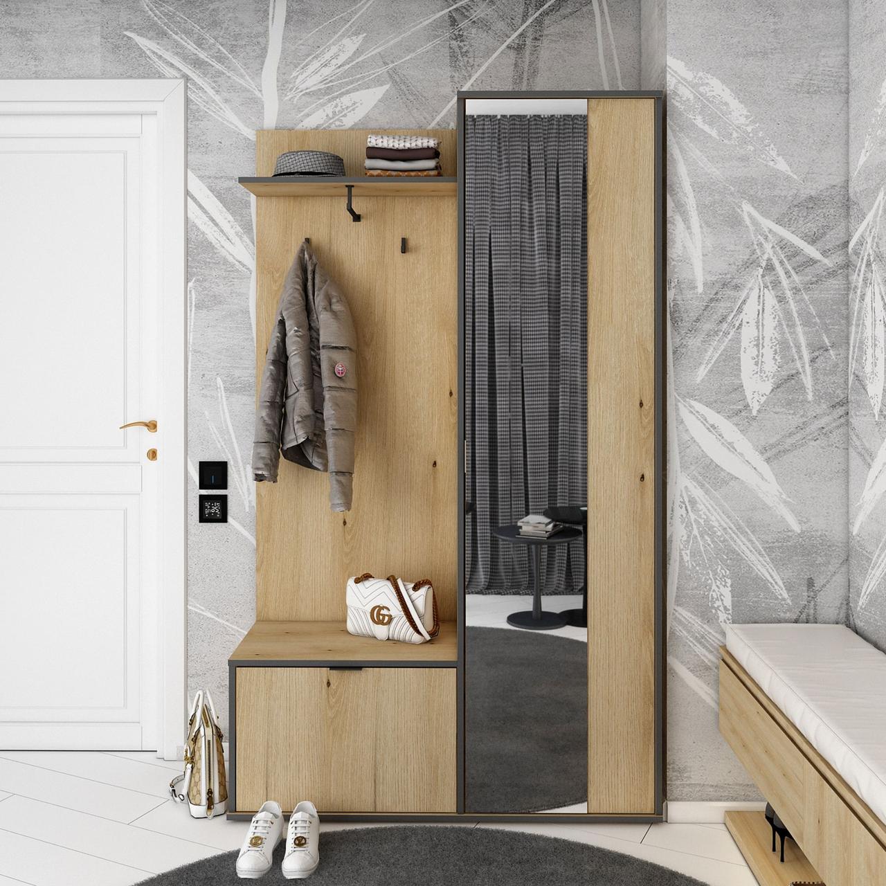 Передпокій Doros Дора Дуб Артизан 113,5х40х192 (44900218) 9