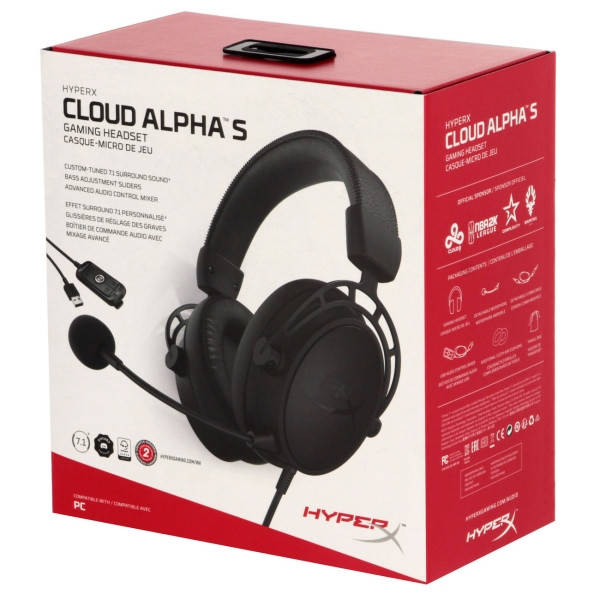 

Наушники HyperX Cloud Alpha S Black, Черный
