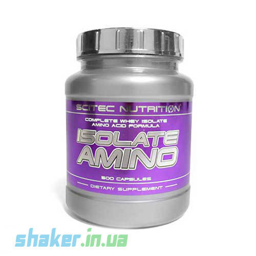 

Комплекс аминокислот Scitec Nutrition Isolate Amino (500 капс) скайтек изолят амино