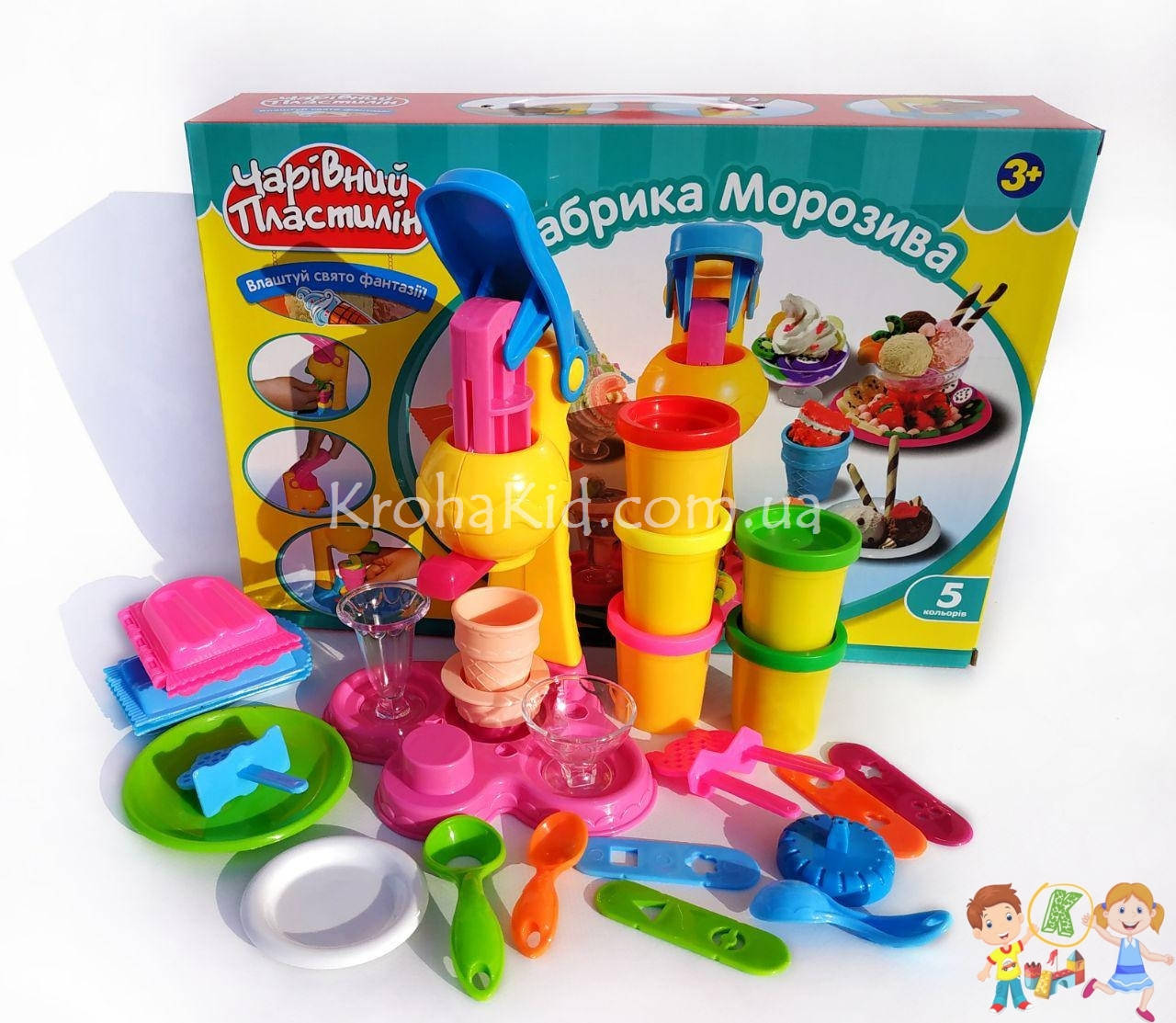 

Большой игровой набор пластилина "Фабрика мороженого"(B0306)