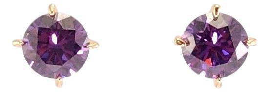 

Серьги Xuping Позолота 18K гвоздики (пусеты) "Сиреневые кристаллы в 4-х крапановой оправе" ø 7мм