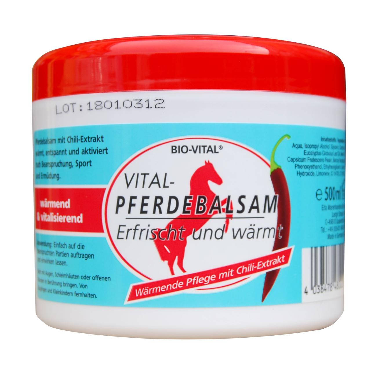 

Bio-Vital Pferdebalsam mit Chili Extract конский гель с перцем Чили 500 мл