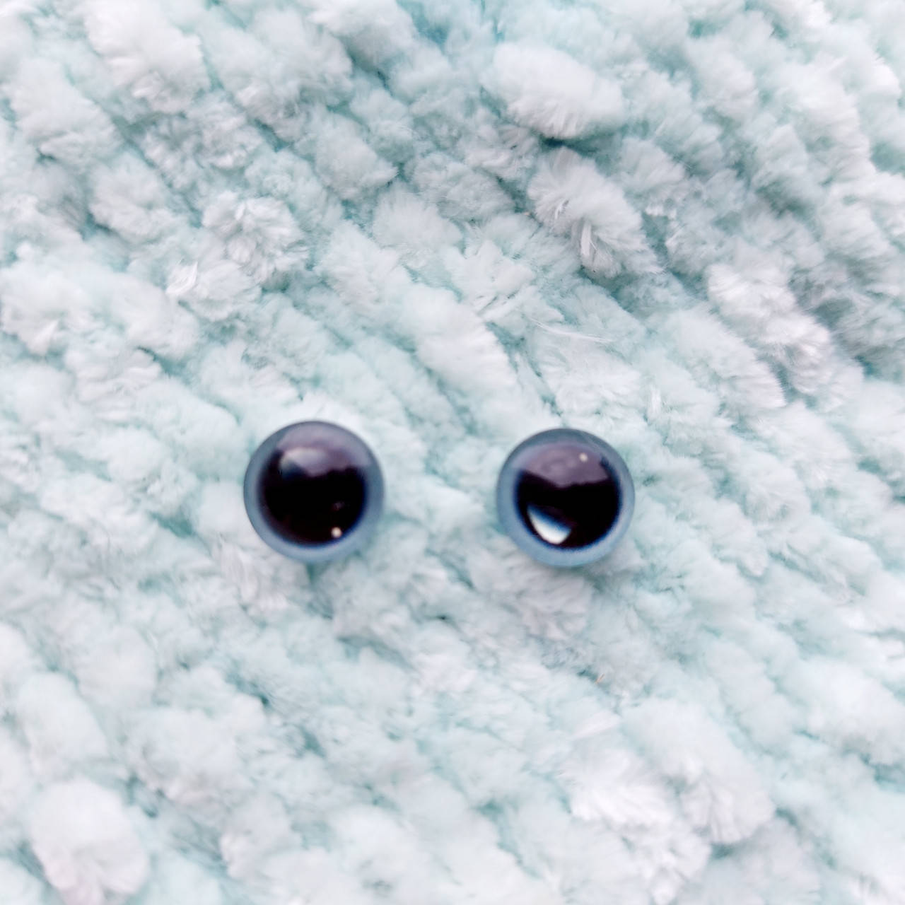 

Стеклянные глазки кабашоны пара 10мм серые