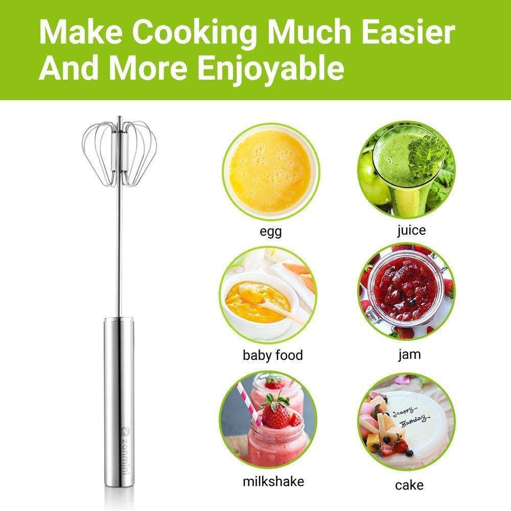 

Венчик Mixer With Blister 27 см. Вращается при нажатии! Salee, Серый