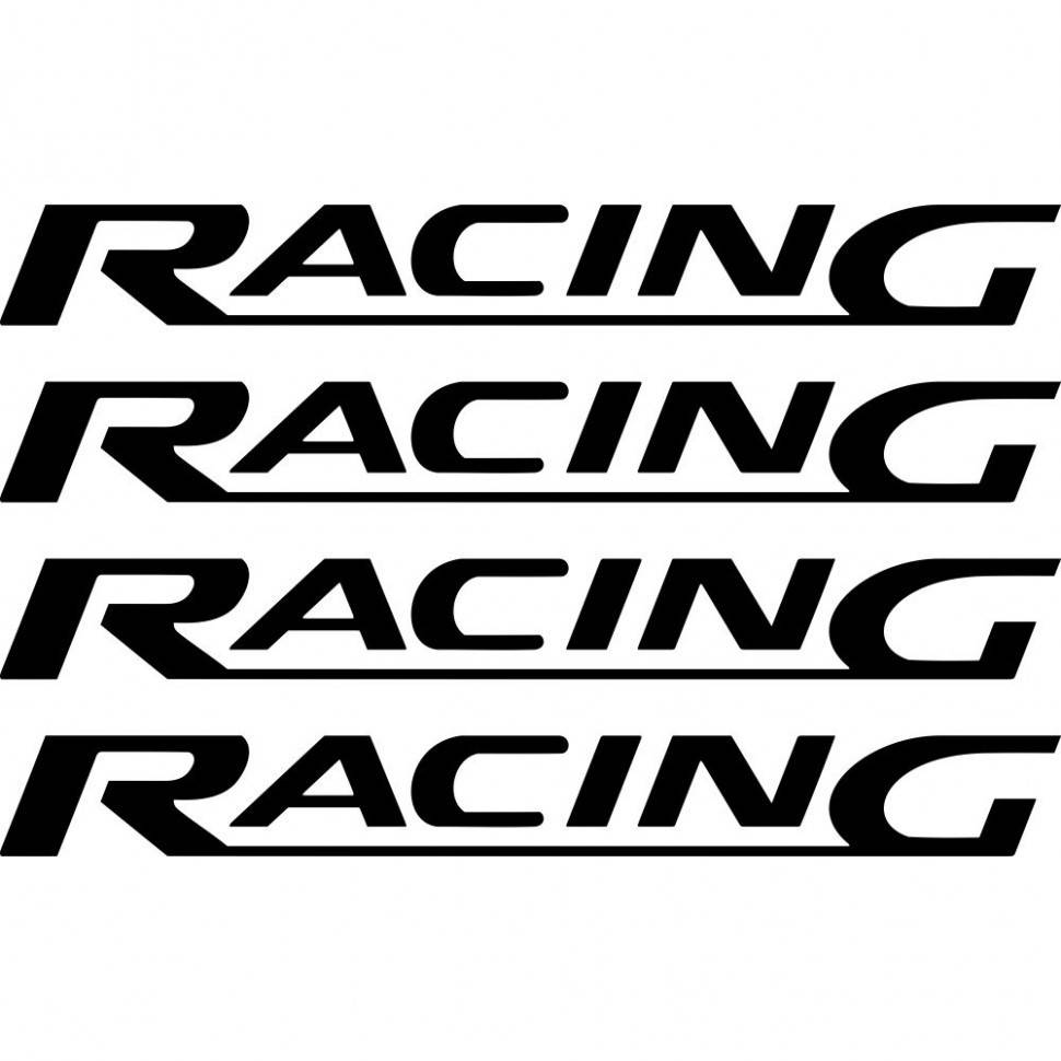 

Набор виниловых наклеек на ручки авто - Racing (4 шт.)
