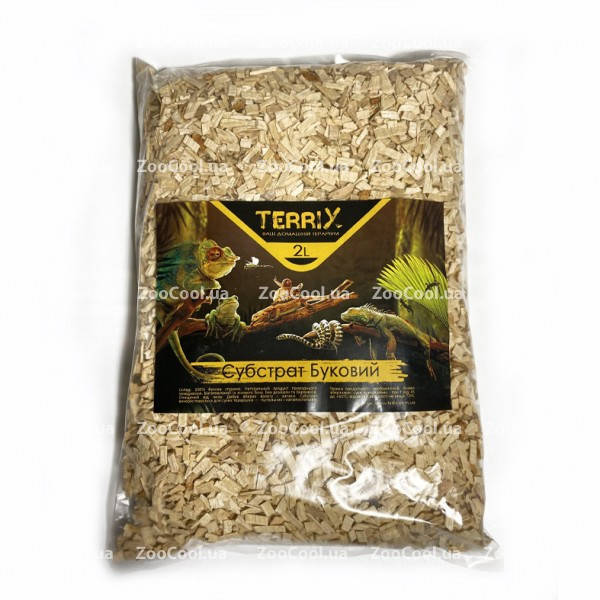 

Наполнитель буковая стружка мелкая TerriX для террариума 2 л