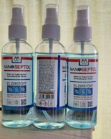 

Антисептик для рук NANOSEPTOL с этиловым спиртом 70% флакон 100мл с дозатором