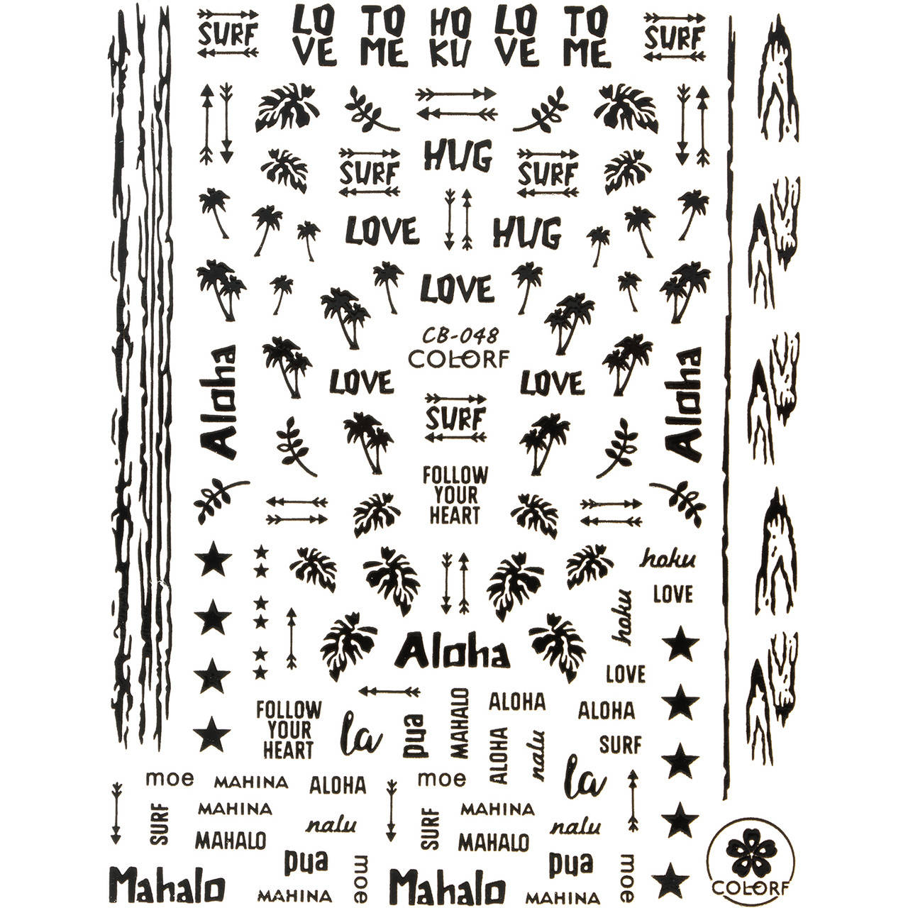 

Наклейки для дизайна ногтей Colorf CB-048