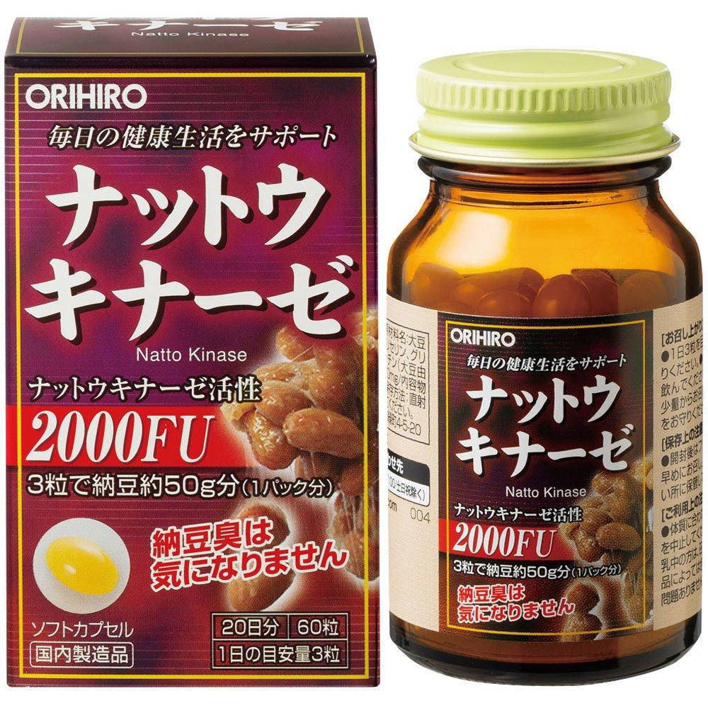 

Наттокиназа 20 дней ORIHIRO 2000 FU (160 IU)