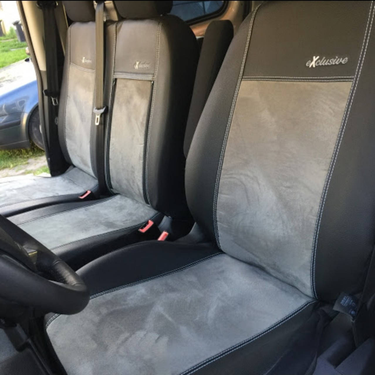 

Універсальні чохли на Renault Master (II) ЕкоКожа+Алькантара Exclusive (1+2) Польша