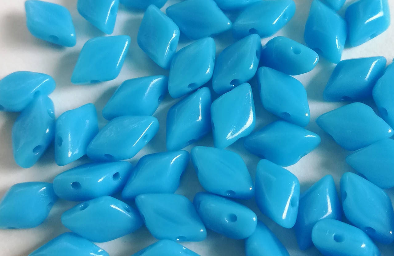 

GemDuo 8x5mm Opaque Turquoise Blue
